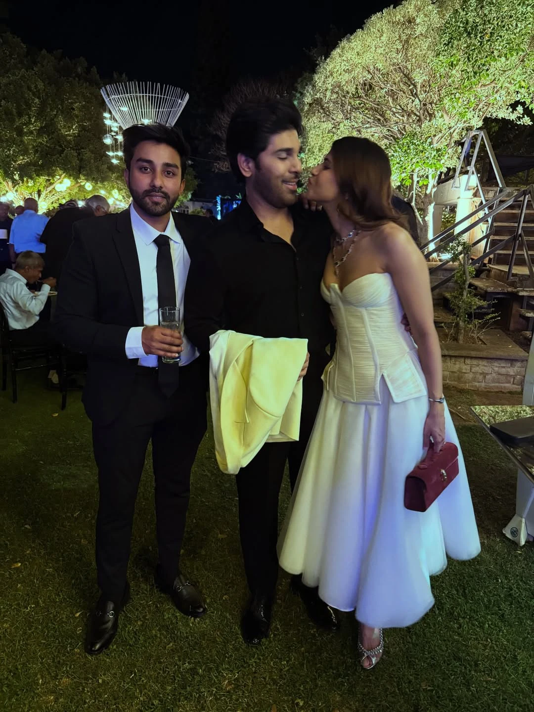 Allu Sirish Enjoying in Party with Wife Nayanika Reddy