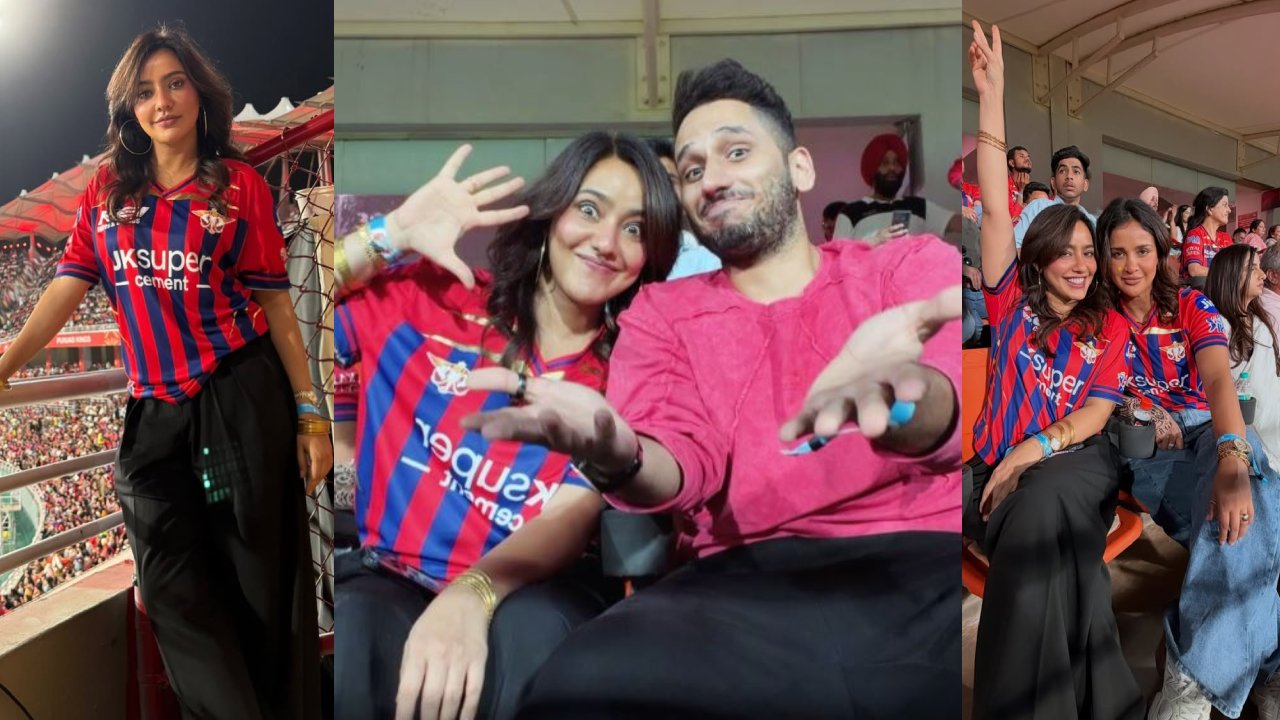 Neha Sharma : పంజాబ్ కింగ్స్ కి సపోర్ట్ చేస్తున్న చిరుత భామ.. స్టేడియంలో సందడి.. ఫొటోలు..