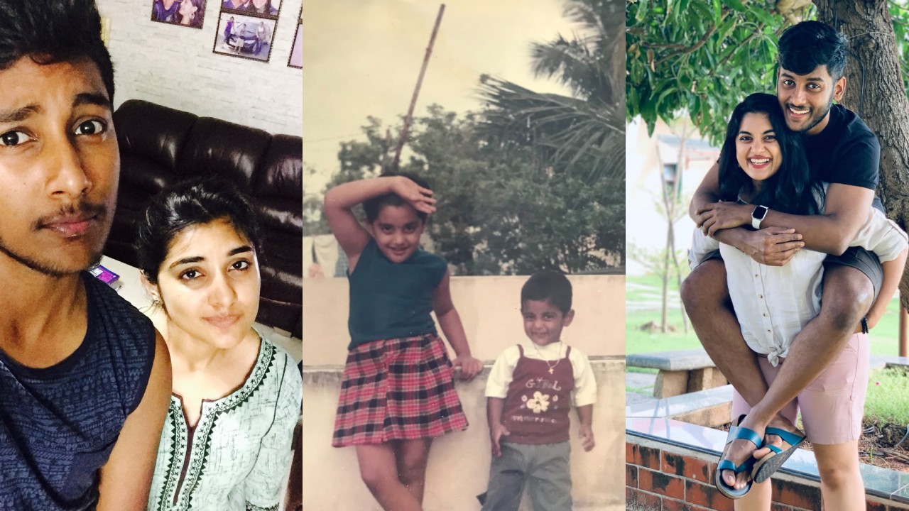 Nikhil Thomas Shares Cute Photos with Nivetha Thomas on Siblings Day