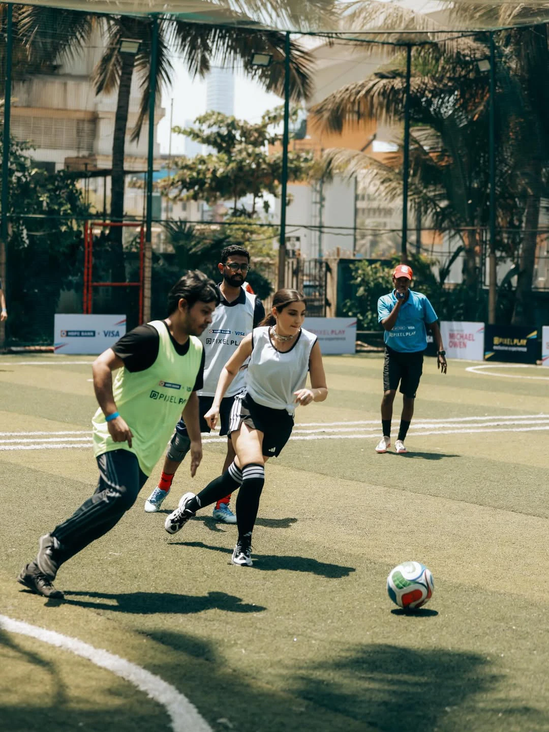 Nora Fatehi Playing Football