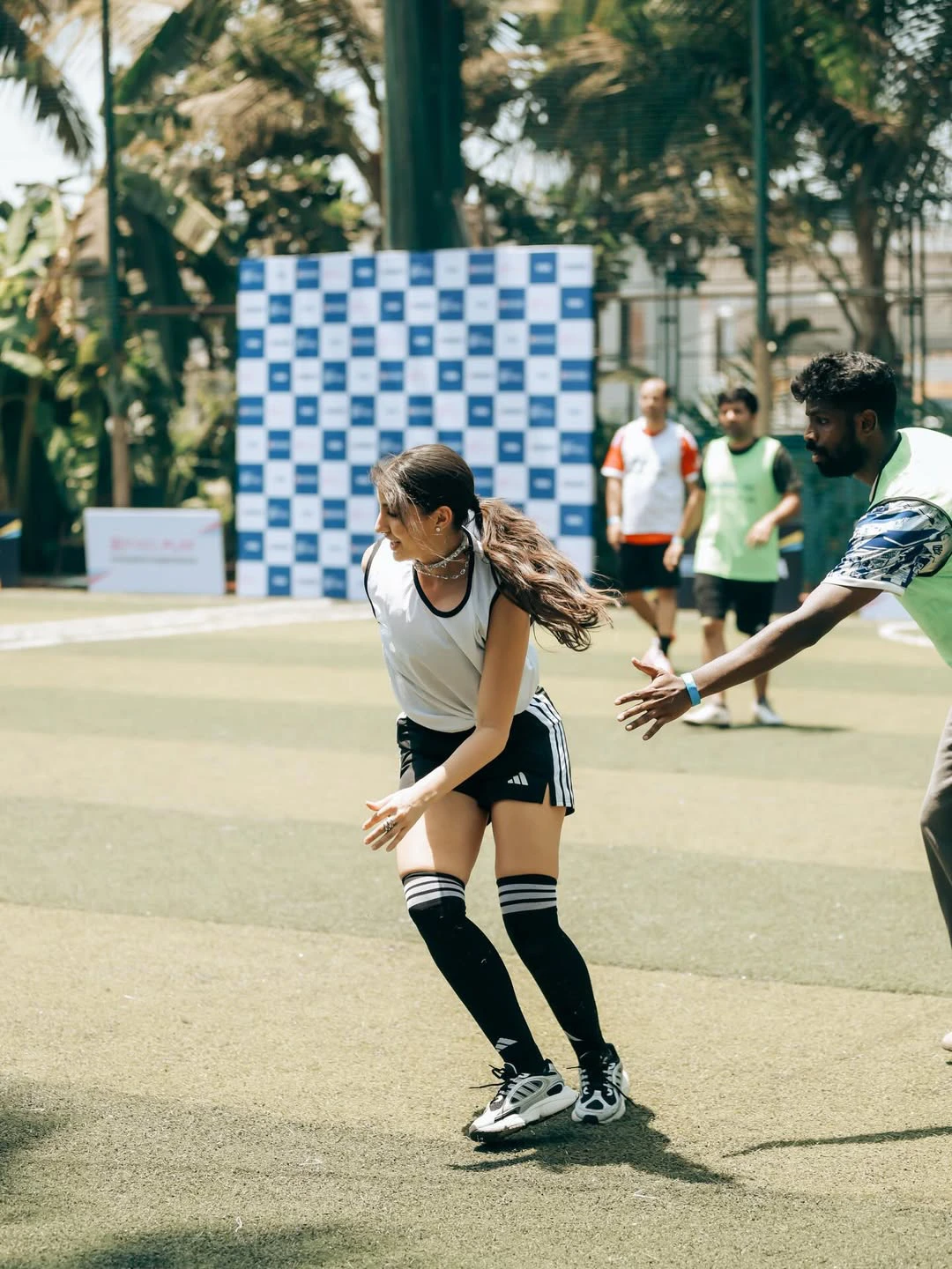 Nora Fatehi Playing Football