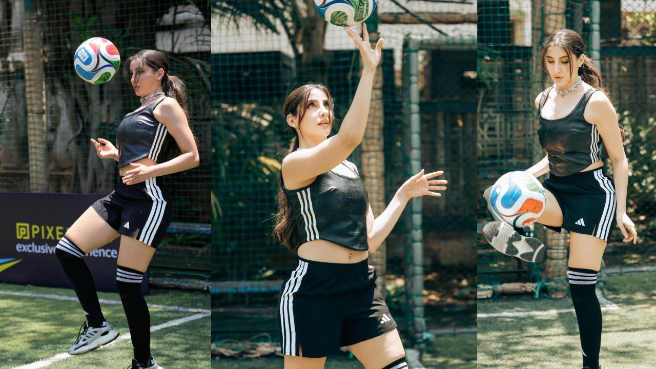 Nora Fatehi : గ్రౌండ్‌లో దిగి.. ఫుట్ బాల్ గేమ్ తో అదరగొడుతున్న బాలీవుడ్ భామ.. ఫోటోలు..