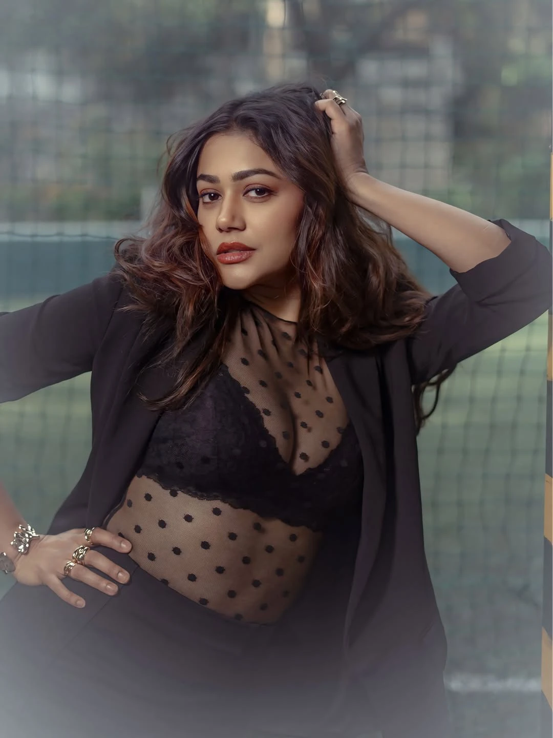 Payal Radhakrishna Dazzling Photos in Black Dress