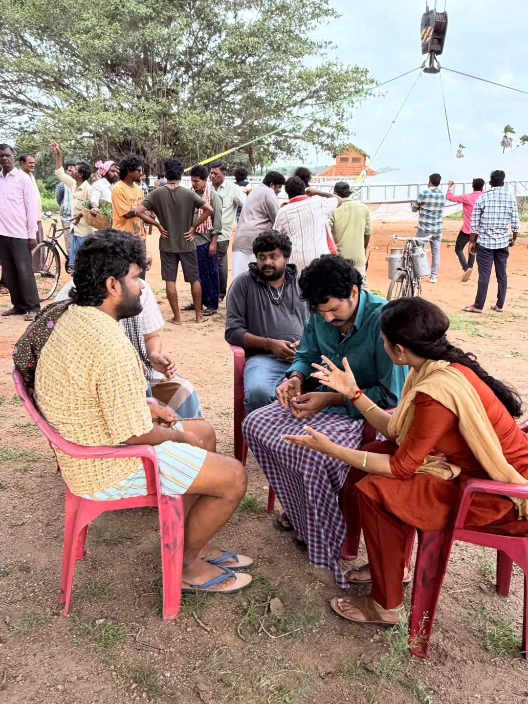 Payal Radhakrishna Shares Working Stills From Papam Prathap Movie