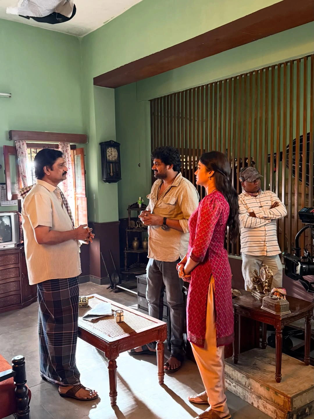 Payal Radhakrishna Shares Working Stills From Papam Prathap Movie