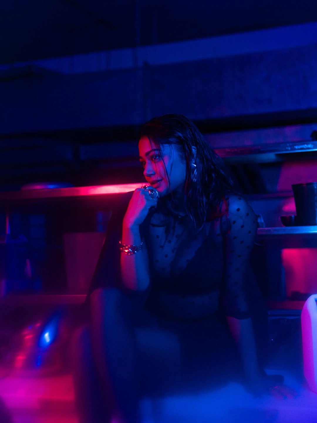 Payal Radhakrishna Dazzling Photos in Black Dress