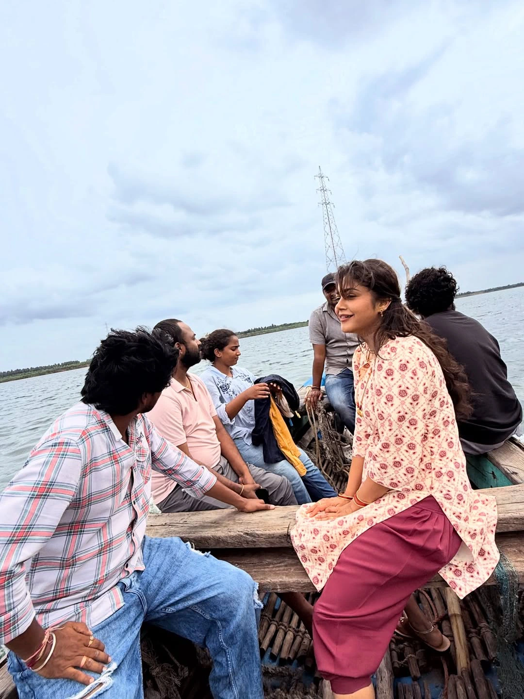 Payal Radhakrishna Shares Working Stills From Papam Prathap Movie