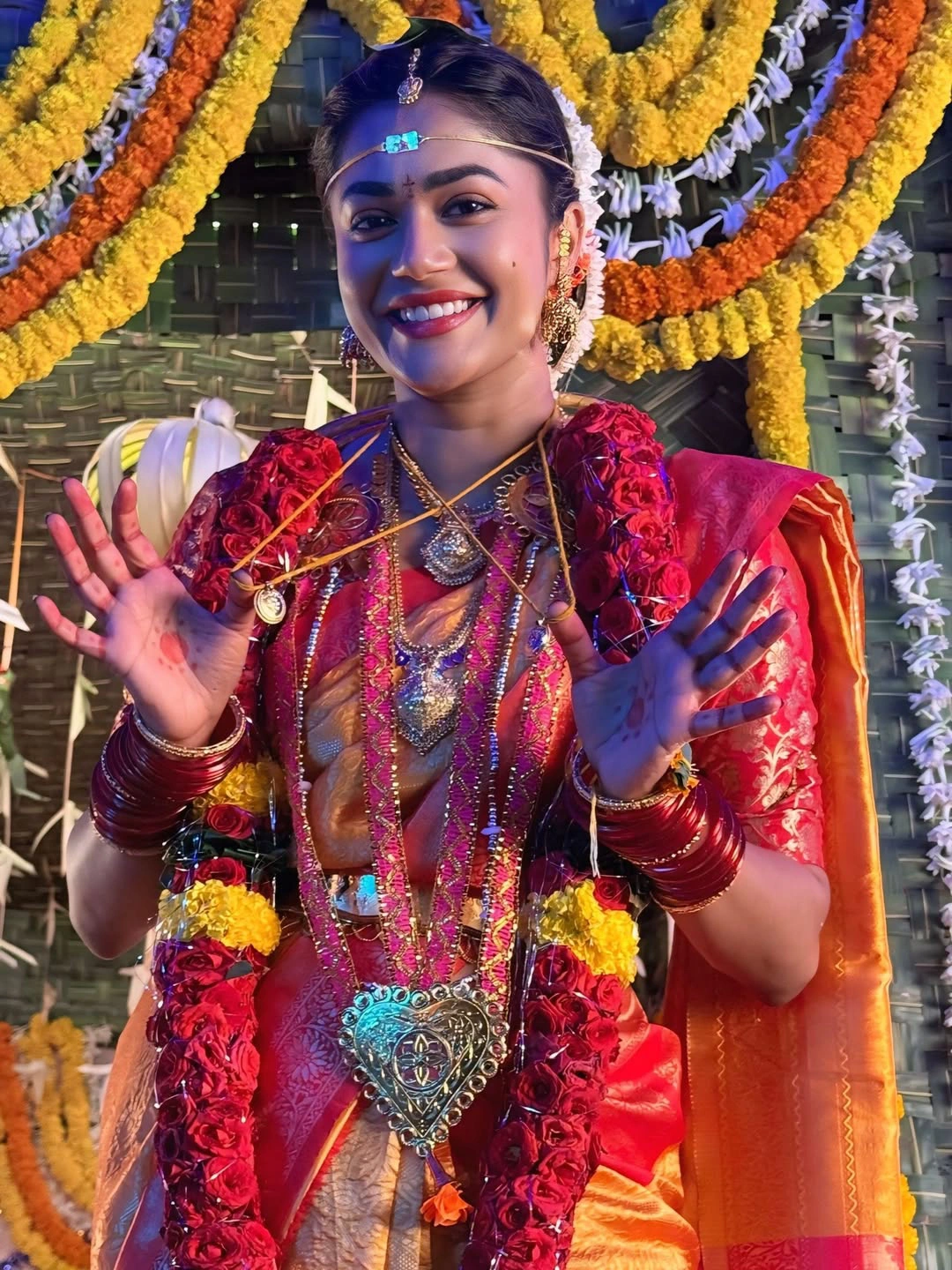 Payal Radhakrishna Shares Working Stills From Papam Prathap Movie