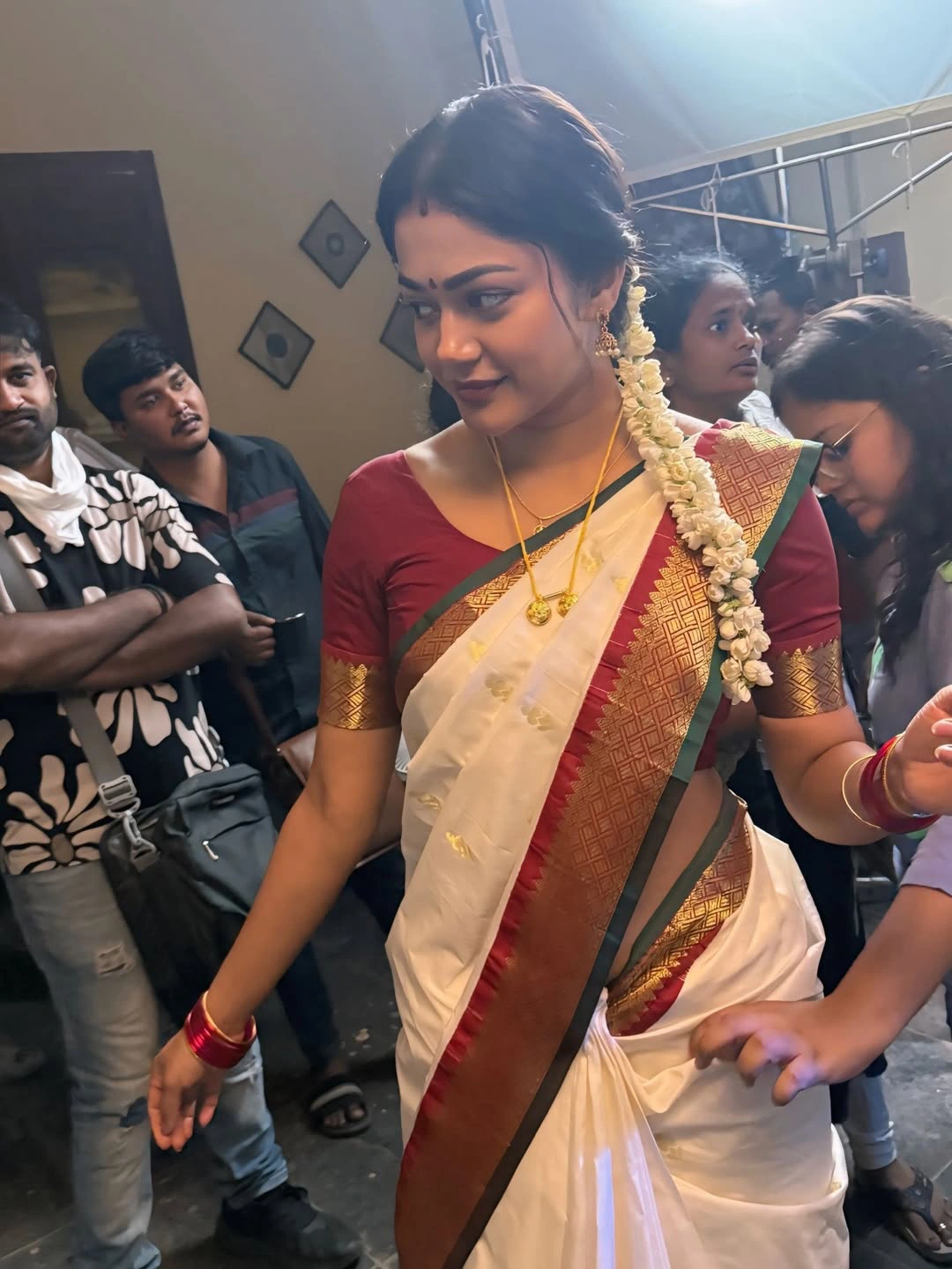 Payal Radhakrishna Shares Working Stills From Papam Prathap Movie