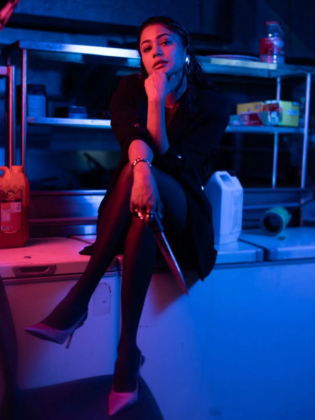 Payal Radhakrishna Dazzling Photos in Black Dress