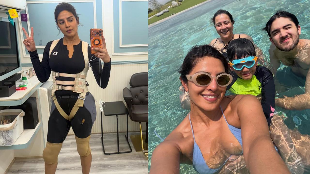 Priyanka Chopra : వారణాసి షూటింగ్ కి బ్రేక్.. ఇండియా ట్రిప్ ఫొటోలు షేర్ చేసిన ప్రియాంక చోప్రా..