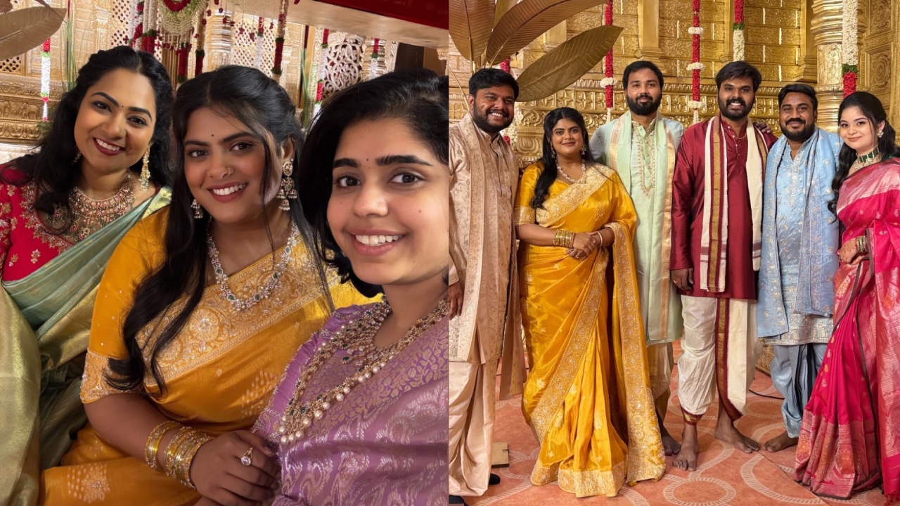 Pavithra Puri : పెళ్లిలో ద‌ర్శ‌కుడు పూరీ జ‌గ‌న్నాథ్ కూతురు.. ప‌సుపు చీర‌లో ప‌విత్ర ఎంత క్యూట్‌గా ఉందో..