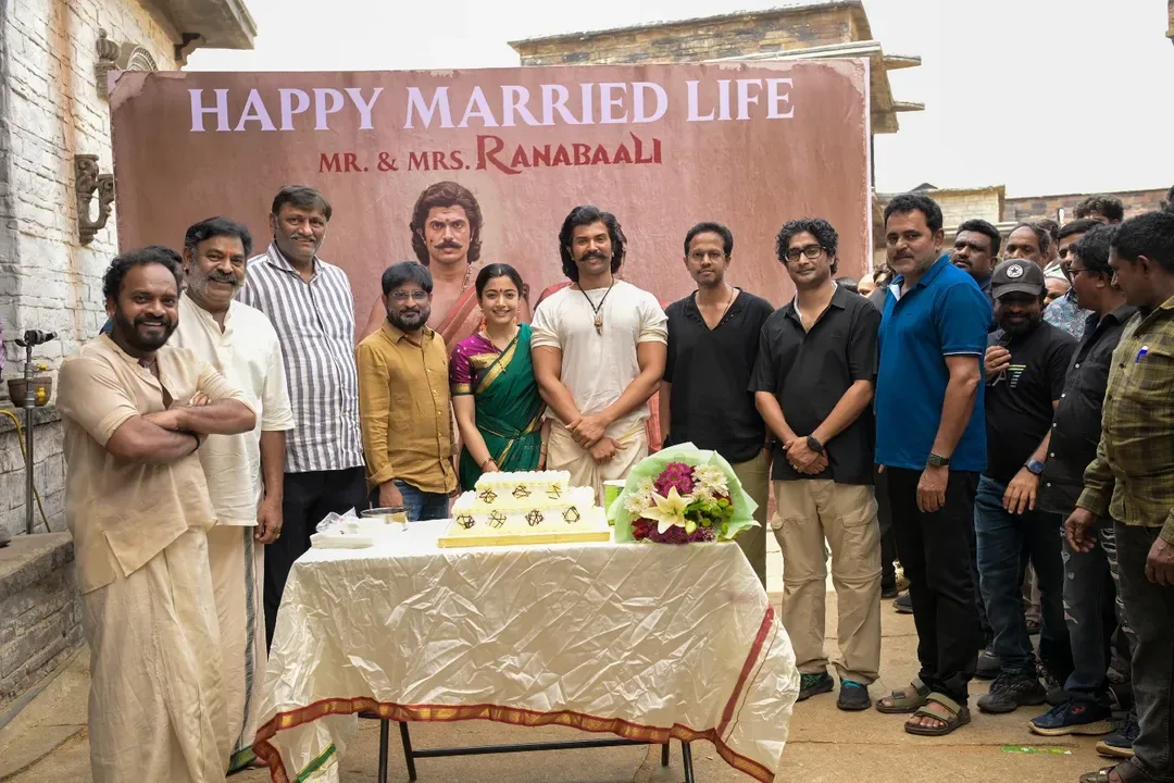 Ranabaali movie Team Gives Grand Welcome to Vijay and Rashmika