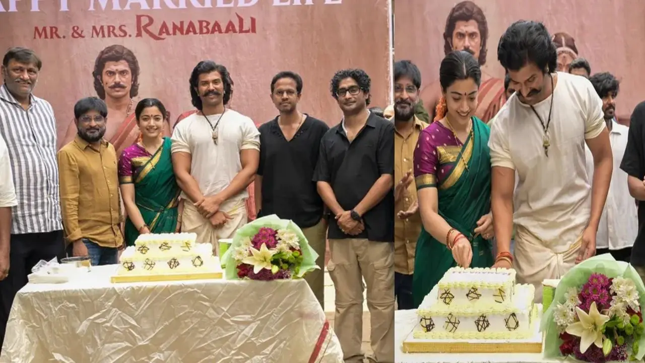 Ranabaali movie Team Gives Grand Welcome to Vijay and Rashmika