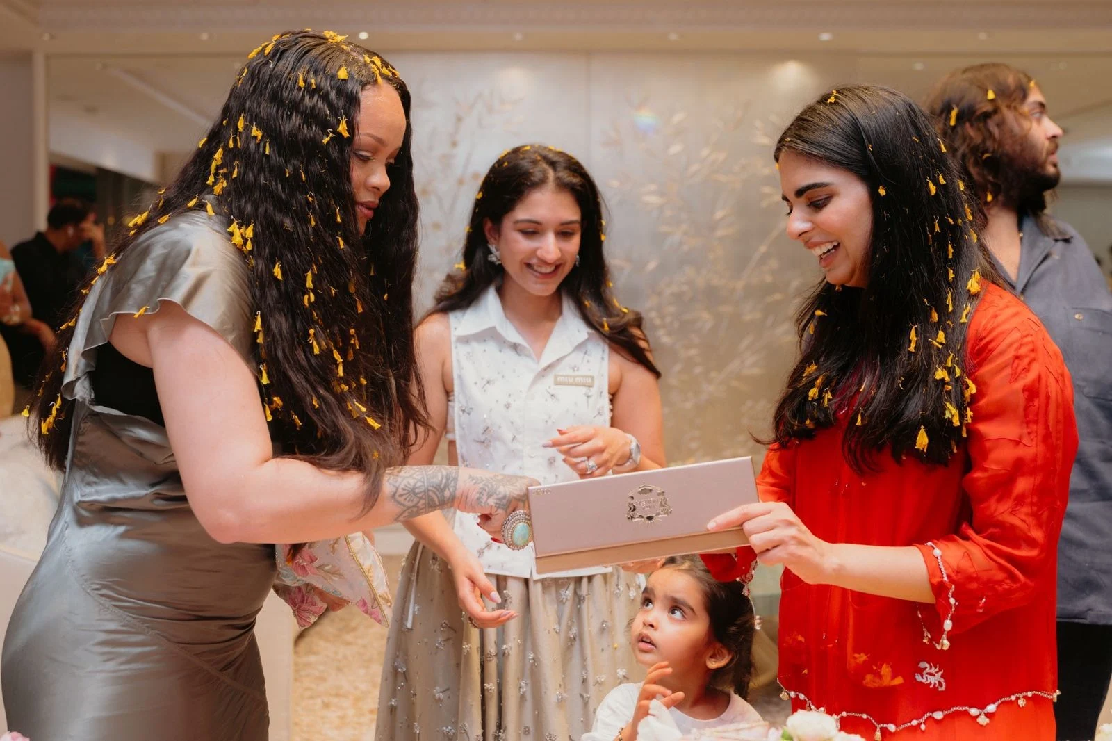 World Famous Pop Singer Rihanna Participated in Ambani Home Pooja Ceremony