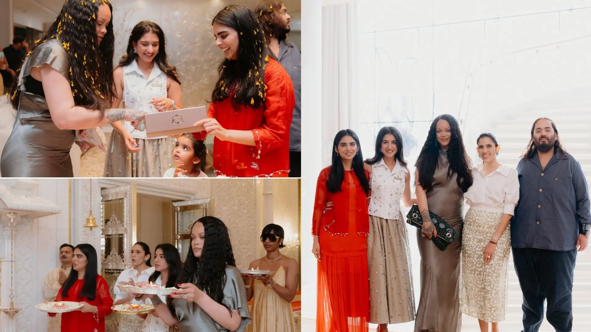 World Famous Pop Singer Rihanna Participated in Ambani Home Pooja Ceremony