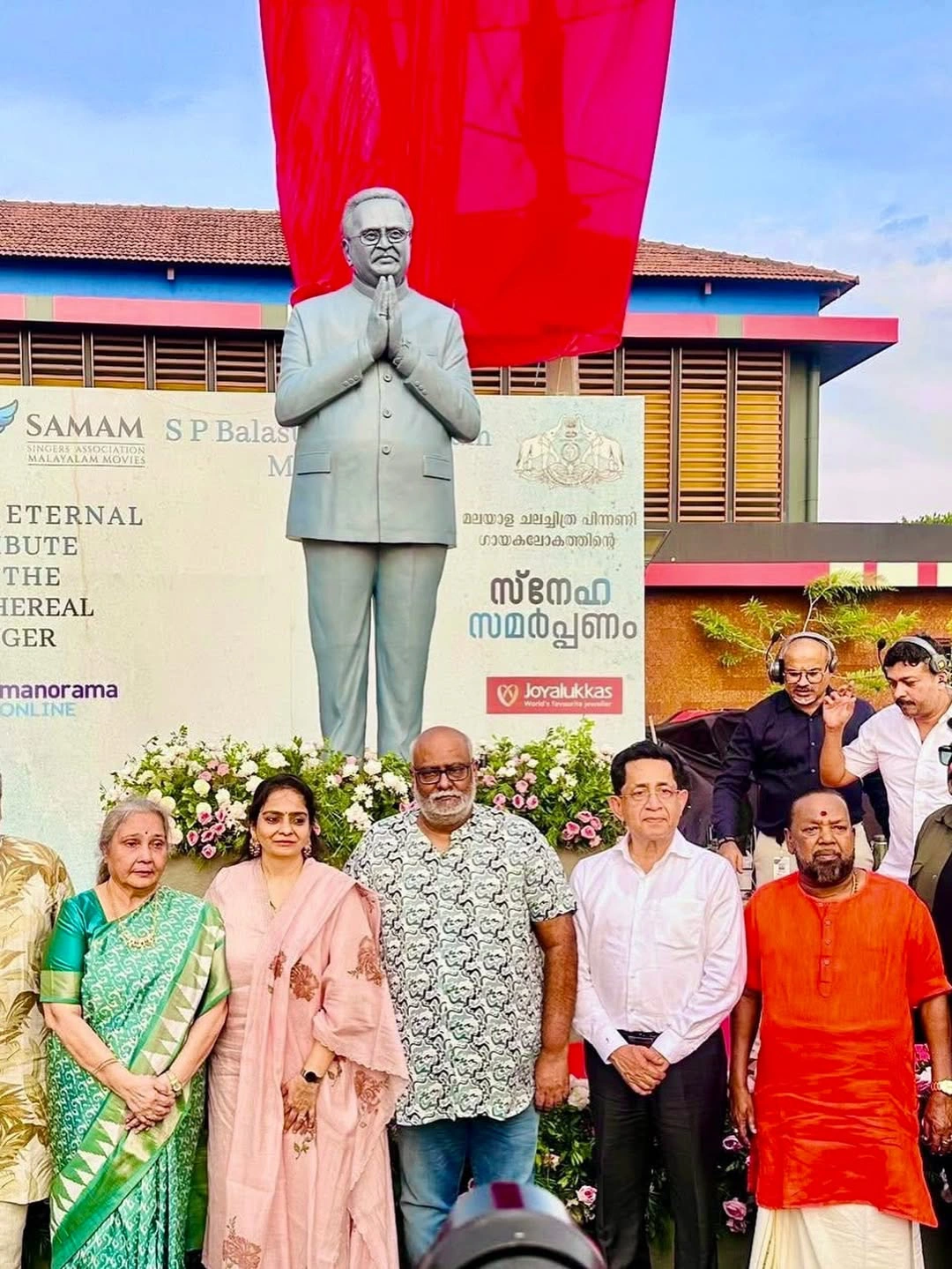 SP Bala subrahmanyam Statue Inaugurated in Kerala
