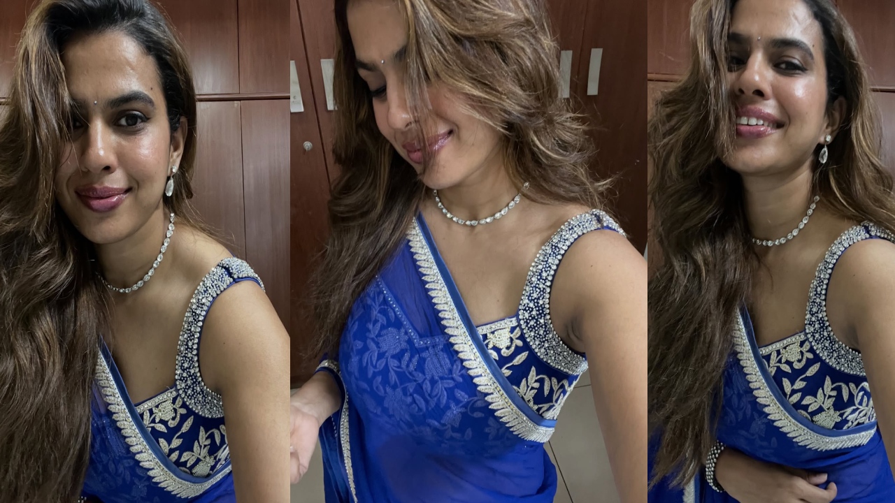 Singer Sravana Bhargavi : అందానికే అసూయ పుట్టేలా.. బ్లూ క‌ల‌ర్ శారీలో సింగర్ శ్రావ‌ణ భార్గ‌వి.. ఫోటోలు వైర‌ల్