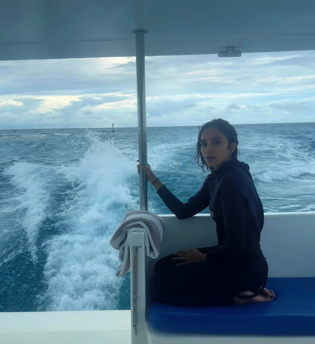 Sobhita Dhulipala Travelling on Sea