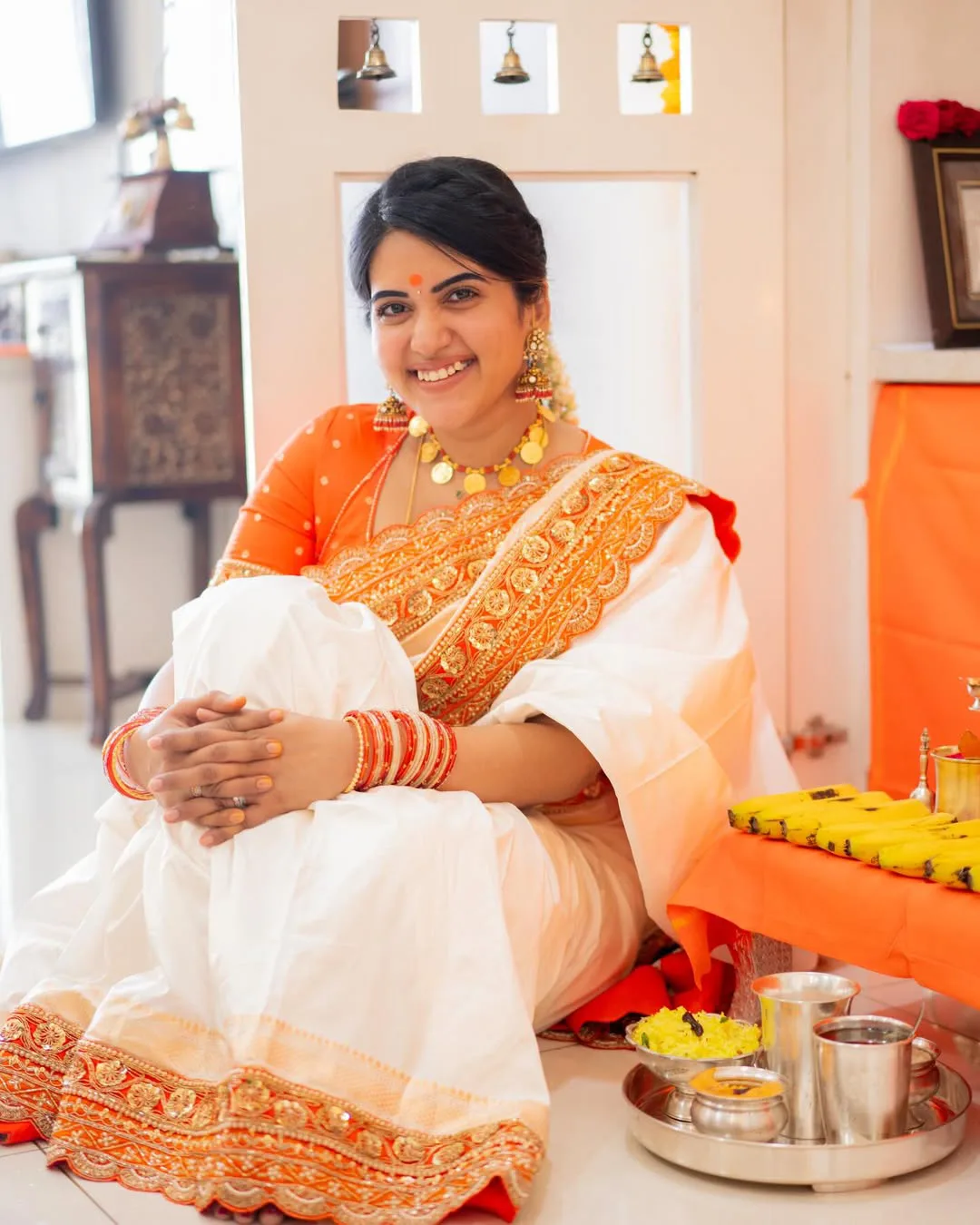 Sravanthi chokkarapu hanuman jayanthi special photos