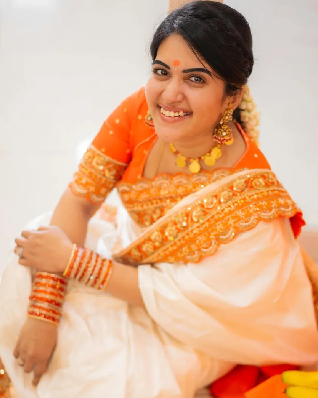 Sravanthi chokkarapu hanuman jayanthi special photos