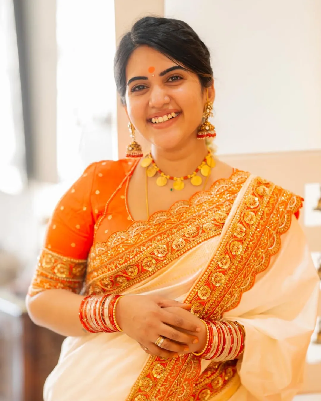 Sravanthi chokkarapu hanuman jayanthi special photos