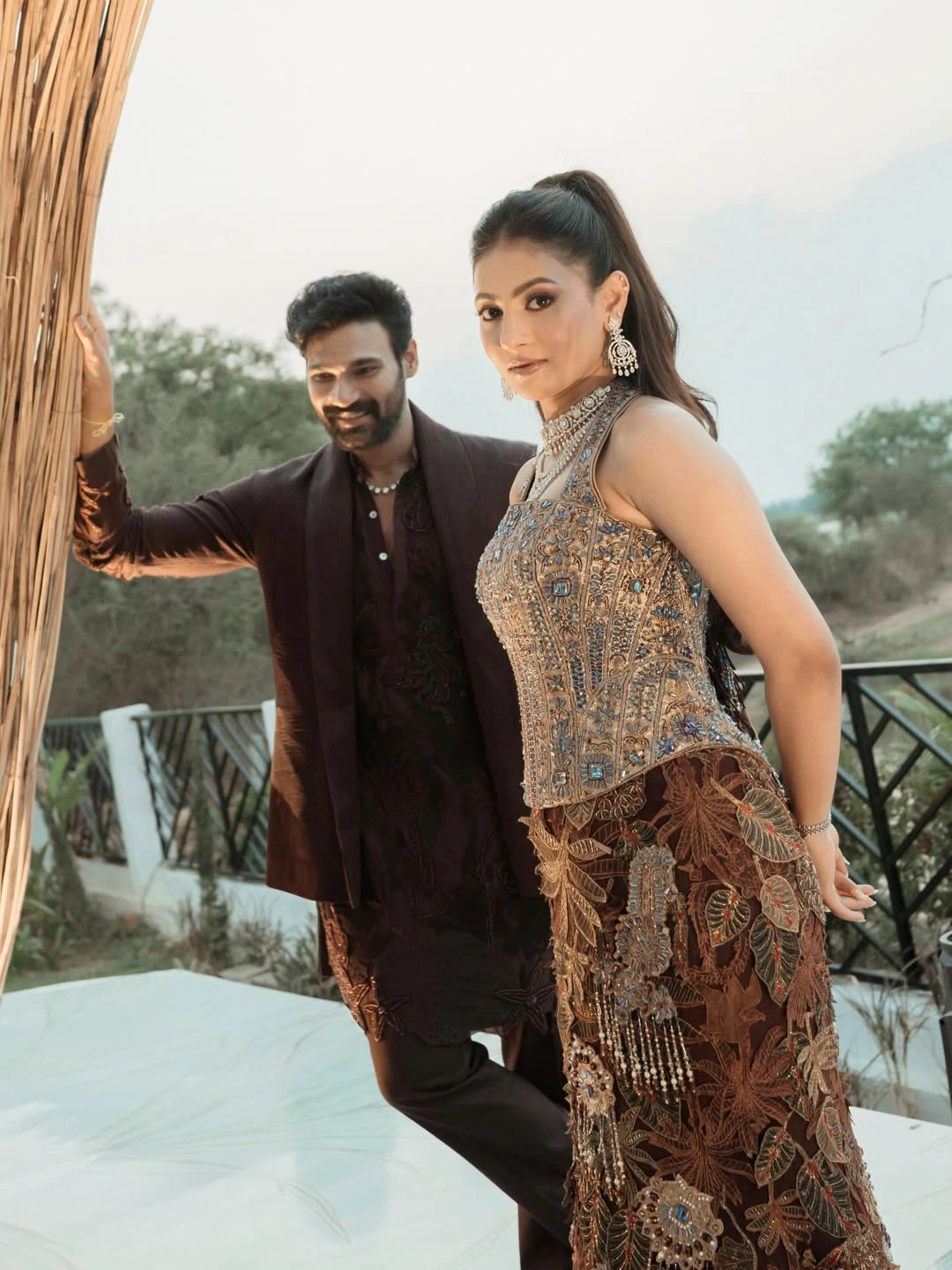 Bellamkonda Sreenivas Shares Engagement Special Photos with Kavya