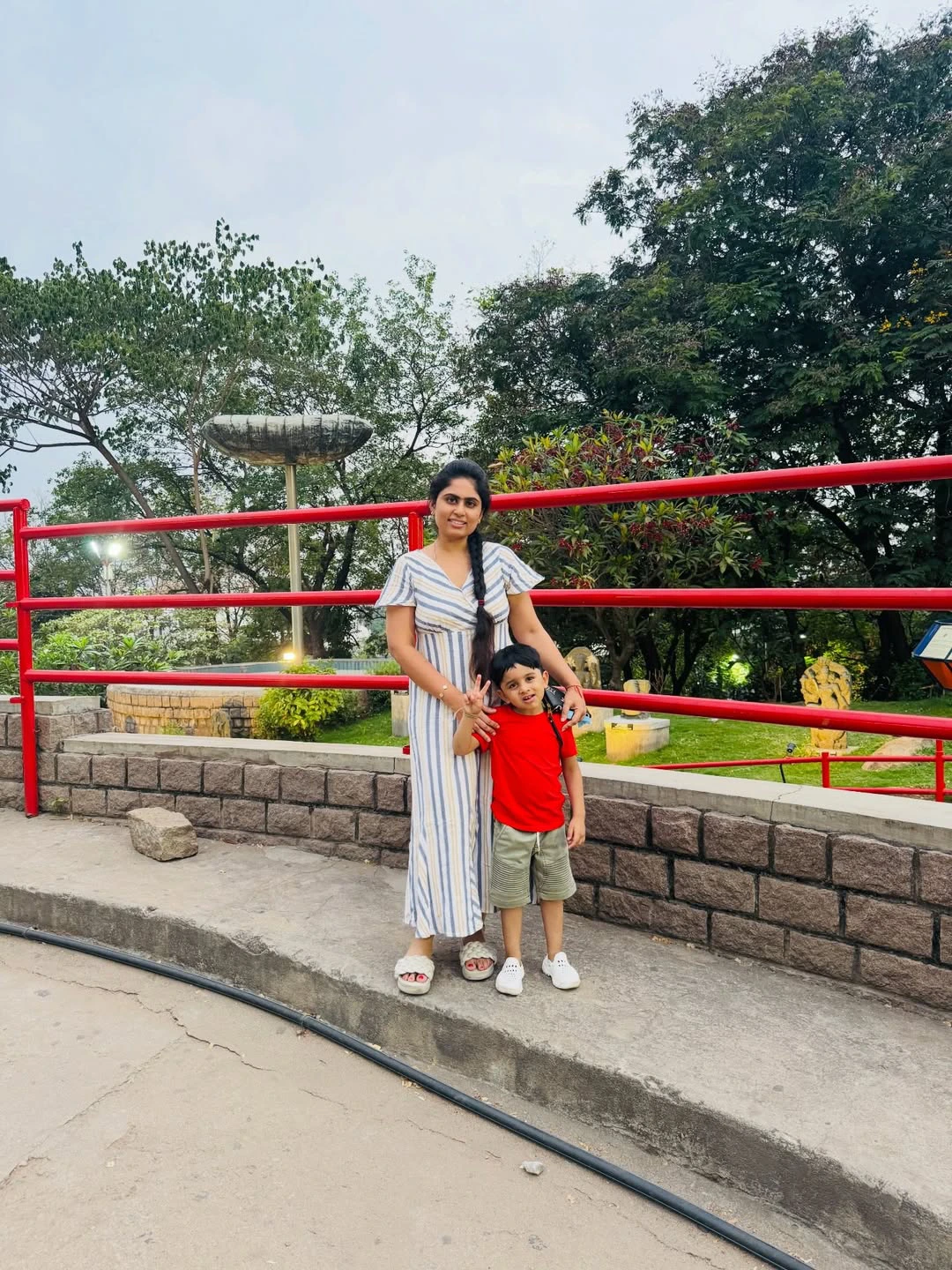 Dil Raju Wife Tejaswini Vygha with Son weent to Planetarium