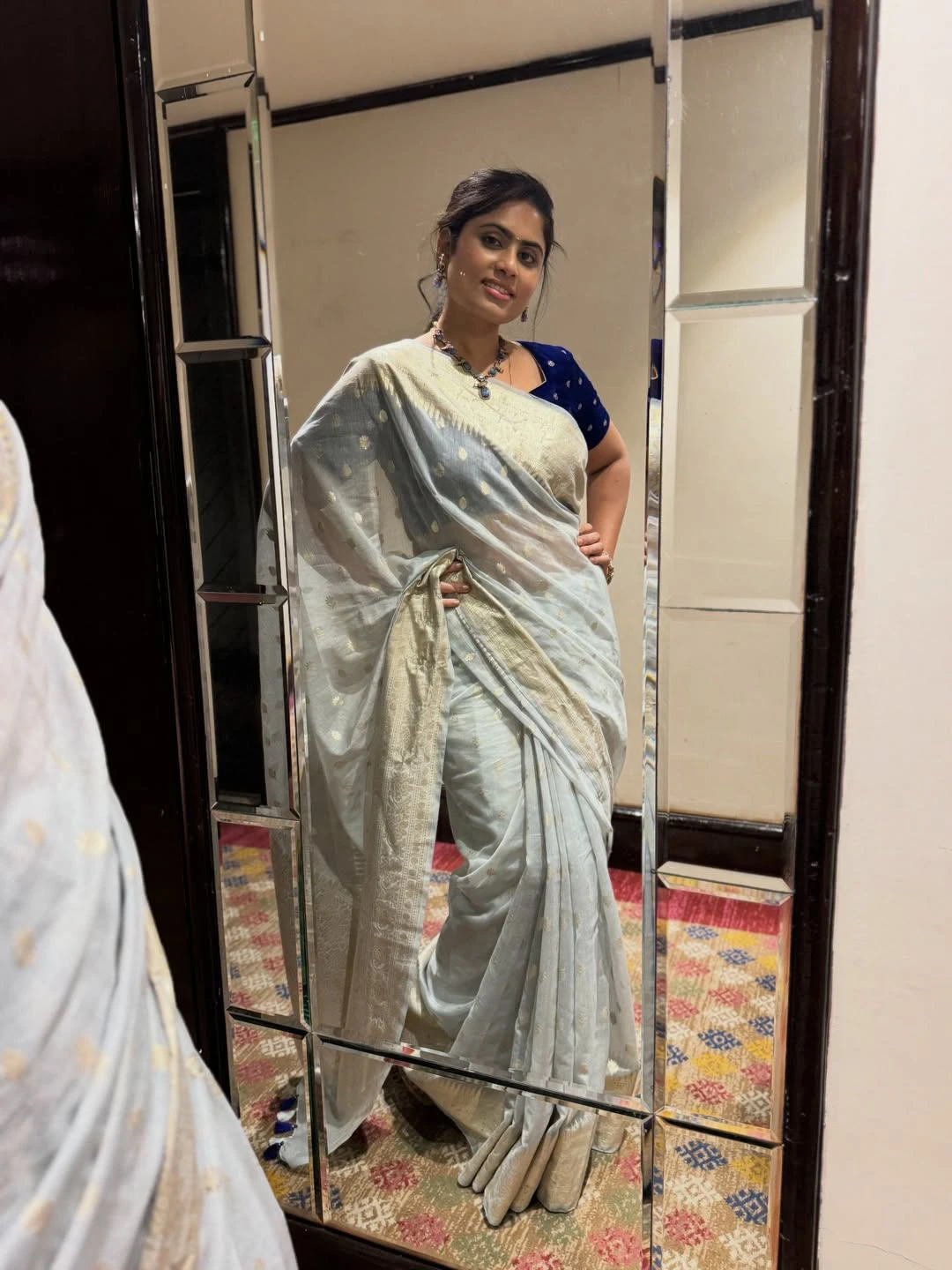 Tejaswini Vygha Cute Photos in Saree