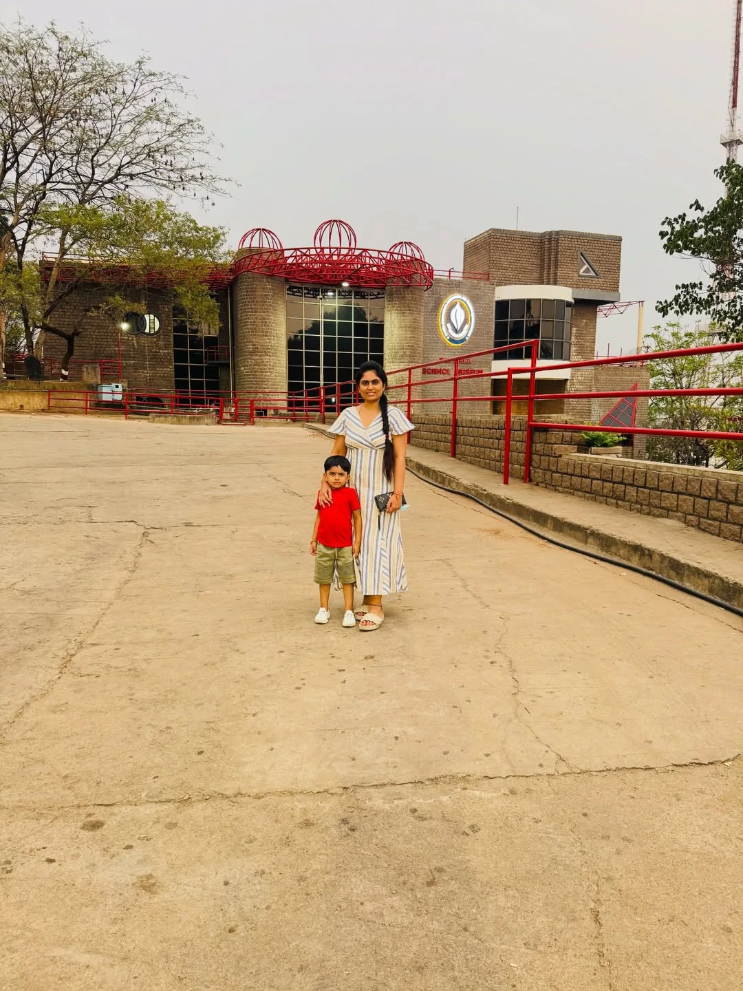 Dil Raju Wife Tejaswini Vygha with Son weent to Planetarium