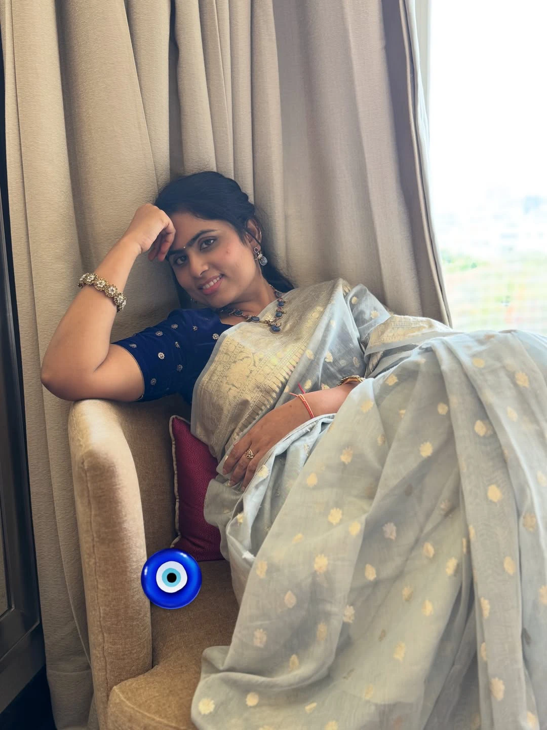 Tejaswini Vygha Cute Photos in Saree