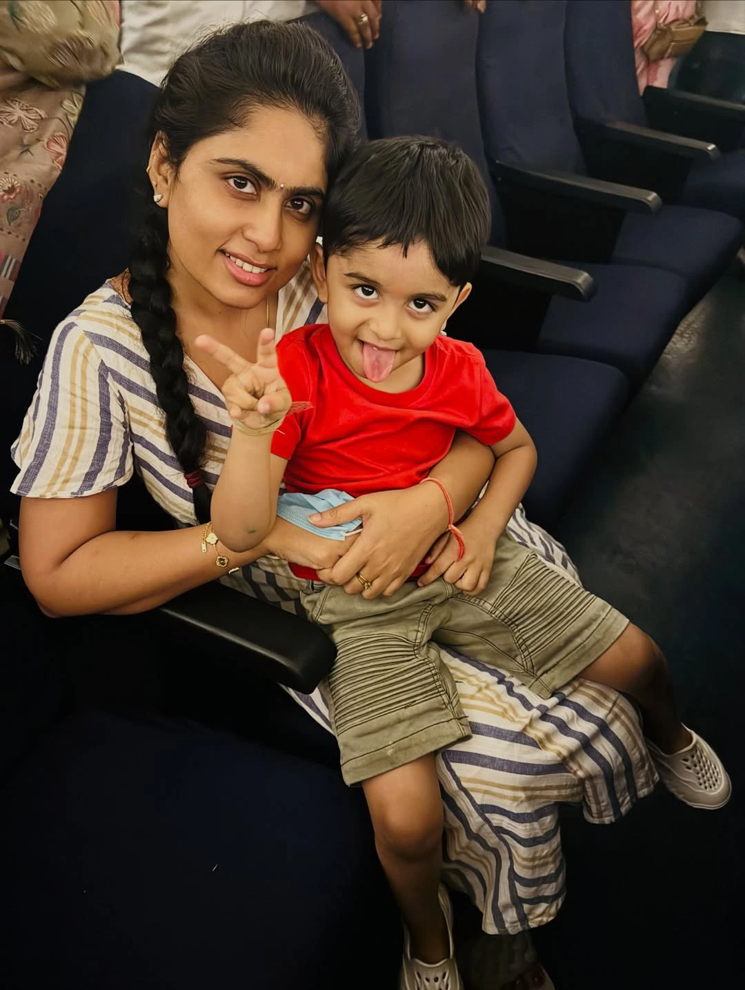 Dil Raju Wife Tejaswini Vygha with Son weent to Planetarium