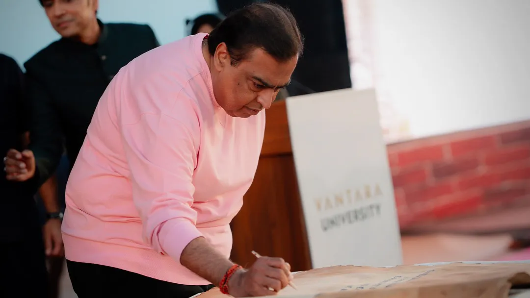 The Foundation for Vantara University has been laid by Anant Ambani and Mukesh Ambani
