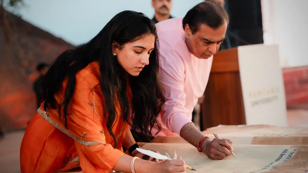 The Foundation for Vantara University has been laid by Anant Ambani and Mukesh Ambani