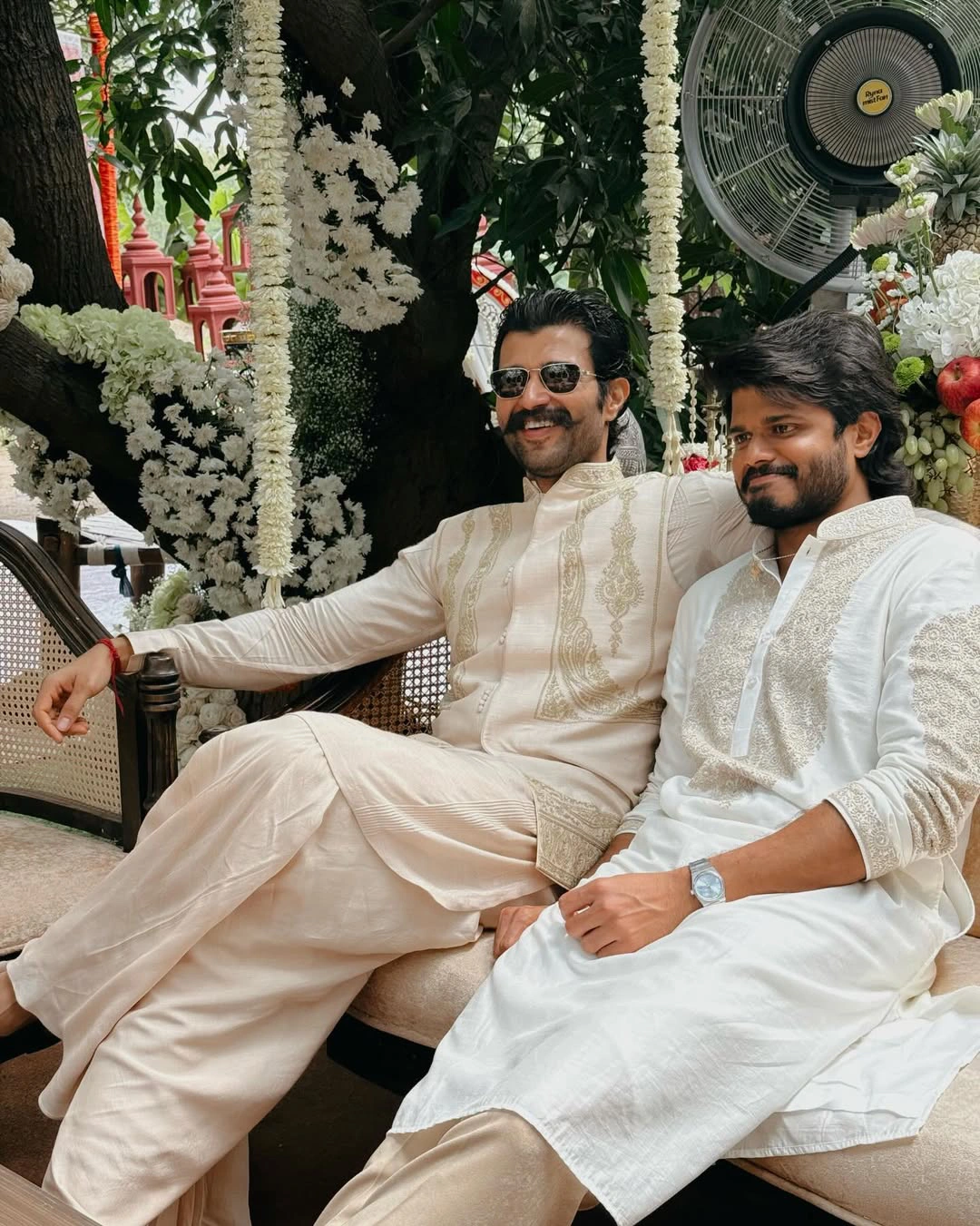 Vijay Deverakonda Attends Friend Marriage with Family