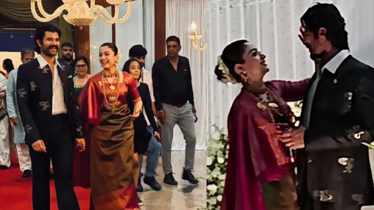 Vijay Deverakonda Rashmika Mandanna Reception in Karnataka