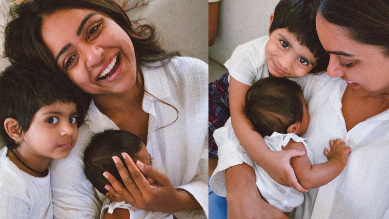 Vithika Sheru : చెల్లి పిల్లలతో క్యూట్ ఫోటోలు.. షేర్ చేసిన వితిక షేరు..