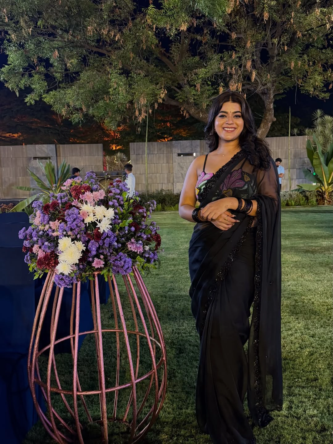 Yamini Bhaskar Shines in Transparent Black Saree