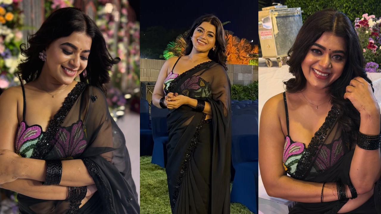 Yamini Bhaskar : పలుచని చీరలో సైక్ పిల్ల.. యామిని భాస్కర్ పరువాలు..