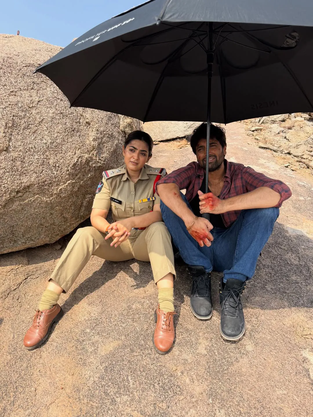 Zayn Marie Khan Shares Dacoit Movie Working Stills