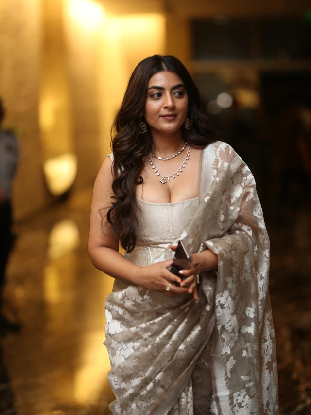 Zayn Marie Khan Shines in Saree at Dacoit Trailer Launch Event