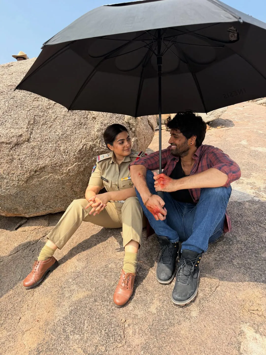 Zayn Marie Khan Shares Dacoit Movie Working Stills