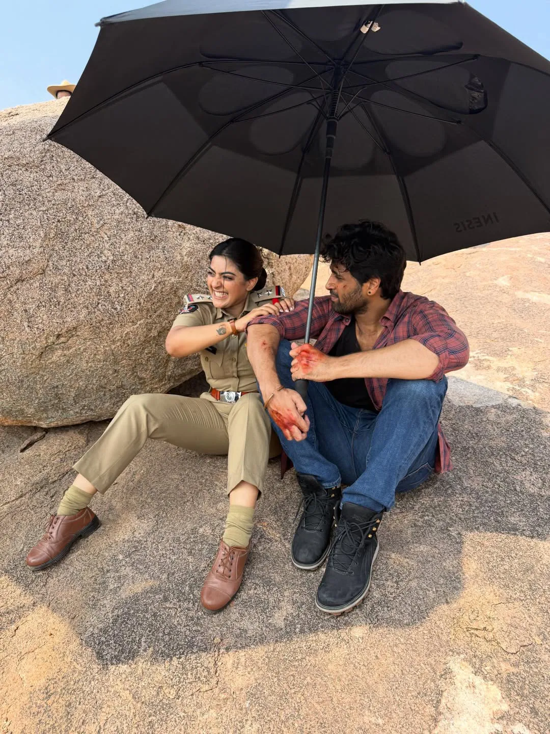 Zayn Marie Khan Shares Dacoit Movie Working Stills