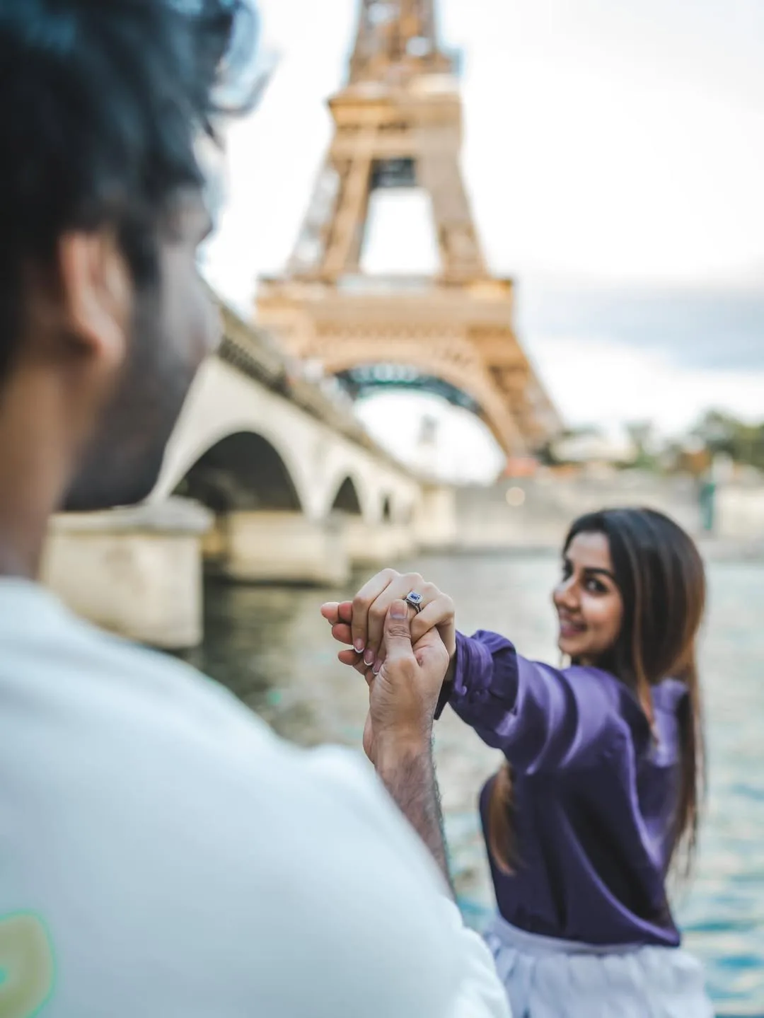 aadhi pinisetty, nikki galrani paris vacation photos