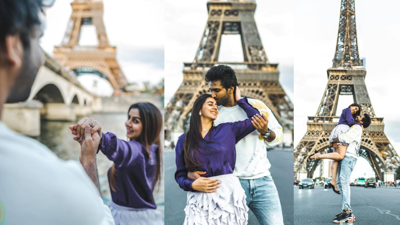 Aadhi- Nikki: పారిస్ వీధుల్లో ప్రేమ పక్షులు.. ఆది-నిక్కీ రొమాంటిక్ విహారం.. ఫొటోలు వైరల్