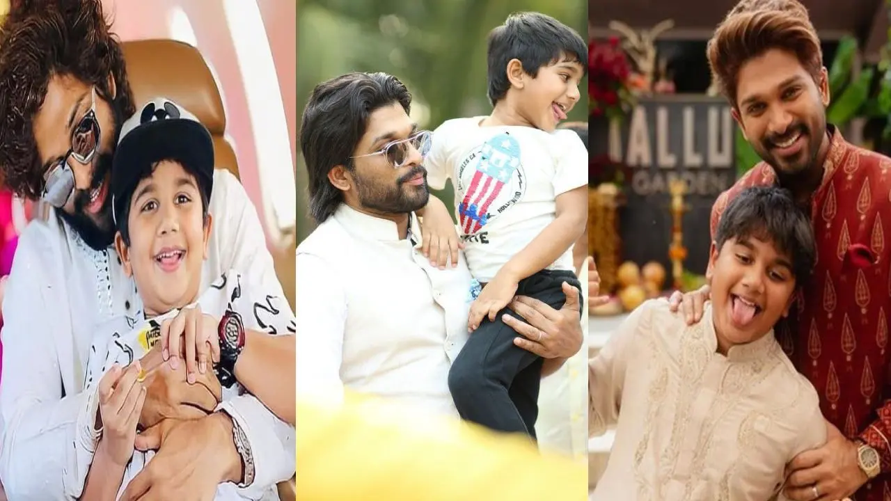 allu ayaan birthday special photos