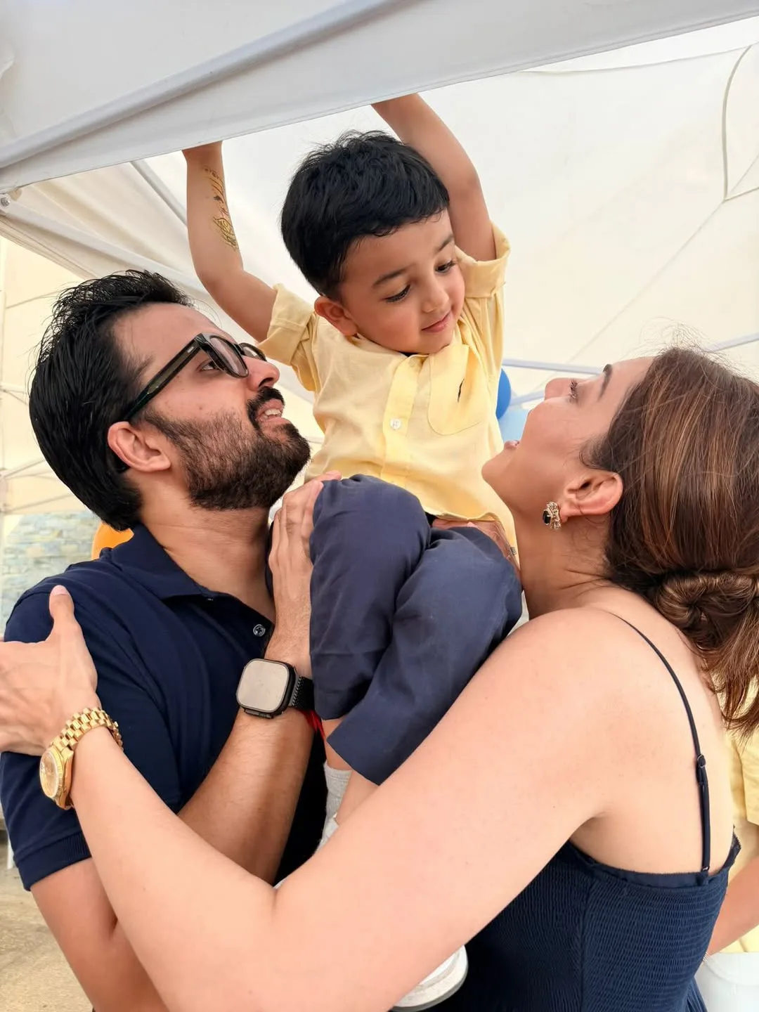 kajal aggarwal son Neil Kitchlu 4th birthday photos