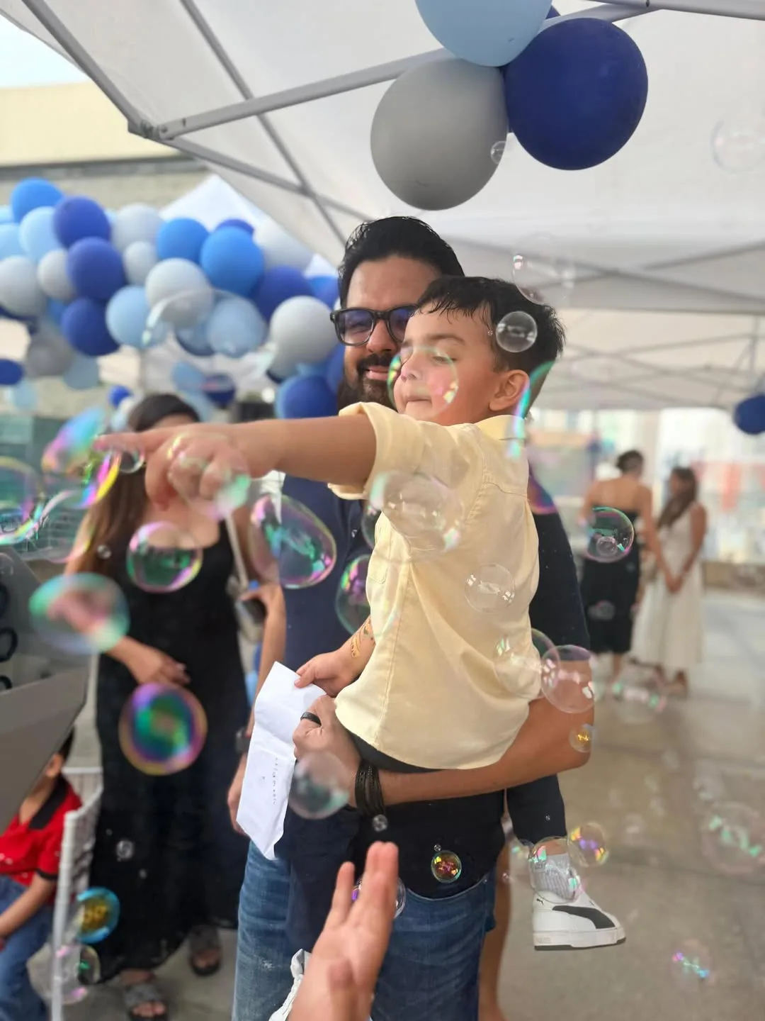 kajal aggarwal son Neil Kitchlu 4th birthday photos