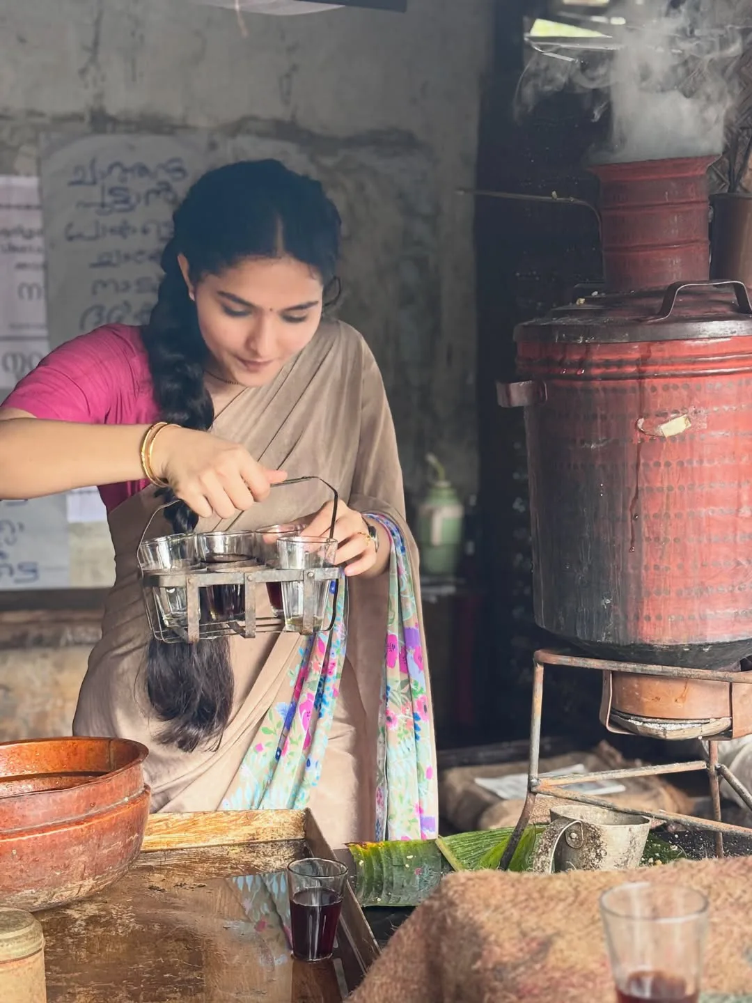 kayadu lohar shared pallichattambi movie working stills