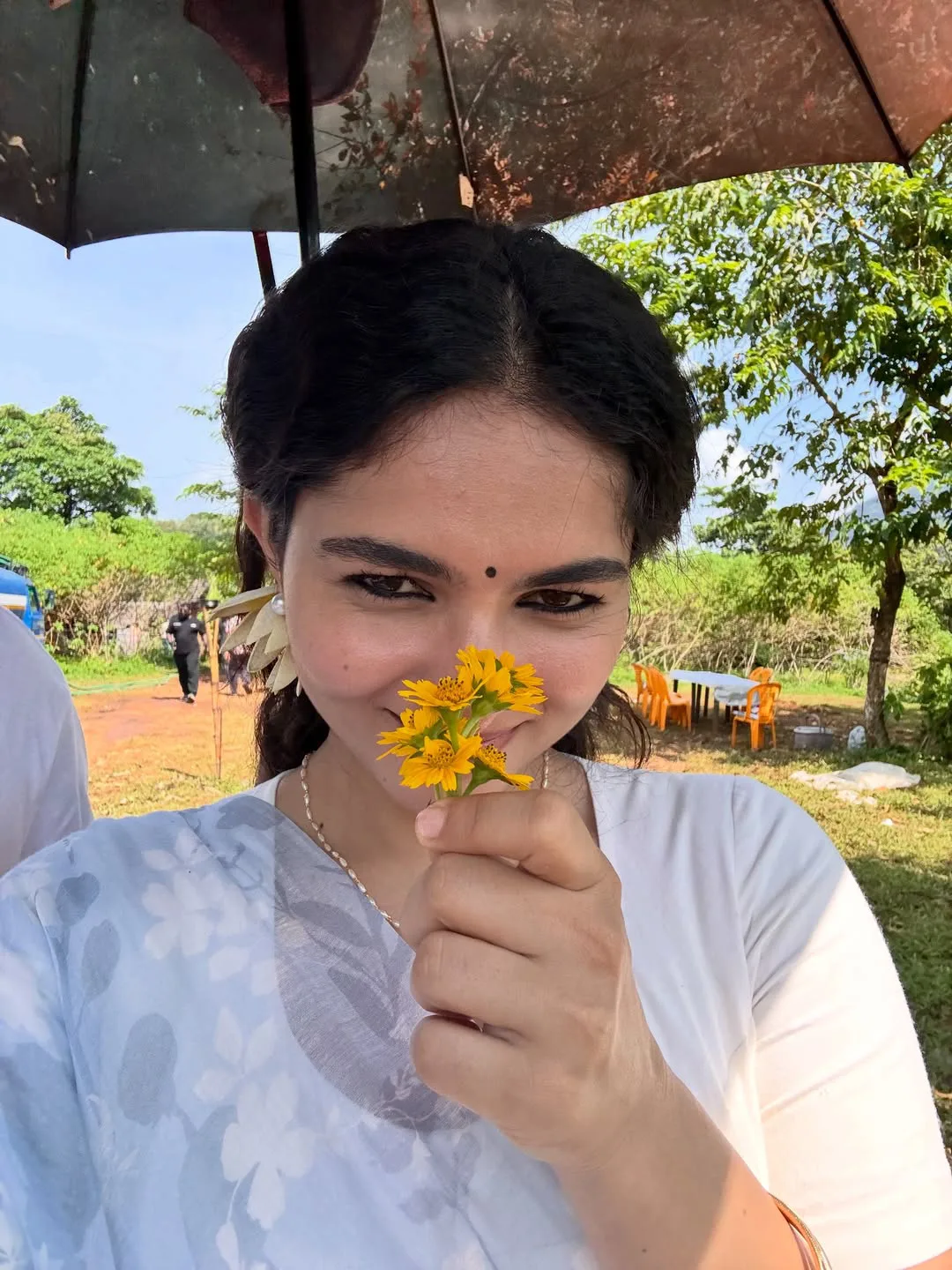 kayadu lohar shared pallichattambi movie working stills